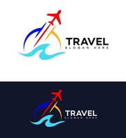 travel agency logo Icon Brand Identity Sign Symbol vector