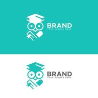 owl education logo Icon Brand Identity Sign Symbol Template vector