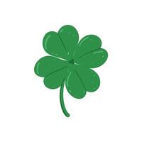 St.Patrick 's Day. in doodle style clover leaves. vector