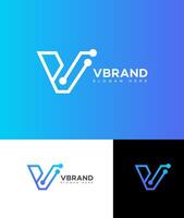 V Letter Logo Icon Brand Identity Sign Symbol Template vector