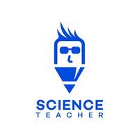 science teacher logo Icon Brand Identity Sign Symbol Template vector