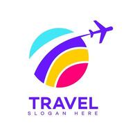 travel agency logo Icon Brand Identity Sign Symbol vector