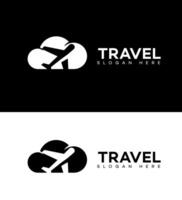 travel black logo Icon Brand Identity Sign Symbol vector