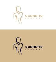 cosmetic surgery logo Icon Brand Identity Sign Symbol Template vector