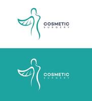 cosmetic surgery logo Icon Brand Identity Sign Symbol Template vector