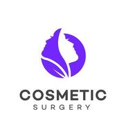 cosmetic surgery logo Icon Brand Identity Sign Symbol Template vector