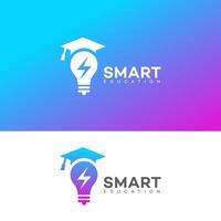 inteligente educación logo icono marca identidad firmar símbolo modelo vector