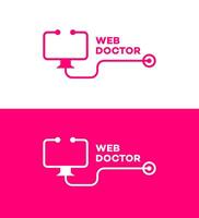 doctor logo Icon Brand Identity Sign Symbol Template vector