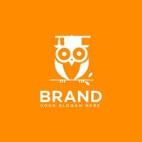 owl education logo Icon Brand Identity Sign Symbol Template vector