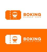 train booking logo Icon Brand Identity Sign Symbol vector