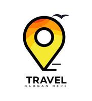 travel and tours logo Icon Brand Identity Sign Symbol vector
