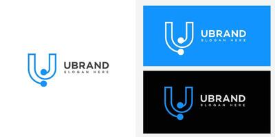 U Letter Logo Icon Brand Identity Sign Symbol Template vector