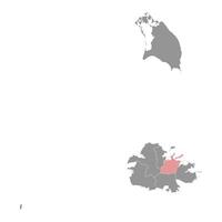 parroquia de Santo pedro mapa, administrativo división de antigua y barbuda. vector