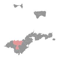 Leasina County map, administrative division of American Samoa. Vector illustration.