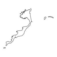 acklins mapa, administrativo división de bahamas vector ilustración.