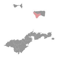 Tau County map, administrative division of American Samoa. Vector illustration.