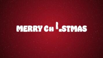 a red background with the words merry christmas written in white on it video