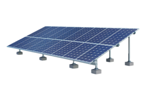 ai generiert Solar- Panel Array png