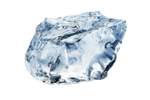 ai generado azul hielo pedazo png