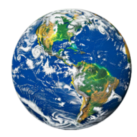 ai généré planète Terre de espace une global vue png