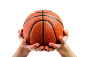 AI generated Hands Holding a Basketball png