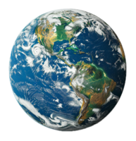 ai generiert Planet Erde von Raum ein global Aussicht png