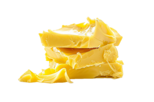 AI generated Smooth Yellow Butter Cream Texture png