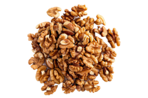 AI generated Pile of Shelled Walnuts png