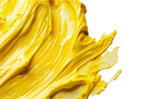 AI generated Smooth Yellow Butter Cream Texture png