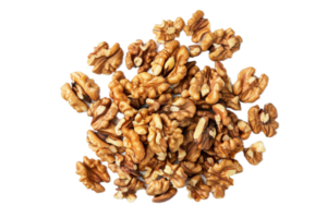 AI generated Pile of Shelled Walnuts png