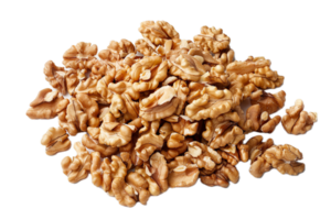 AI generated Pile of Shelled Walnuts png