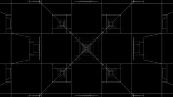 Black Square Output Background VJ Loop video