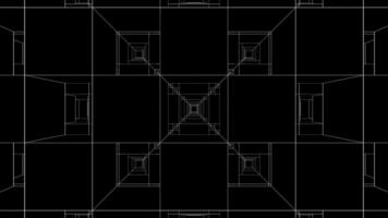 Black Square Output Background VJ Loop video