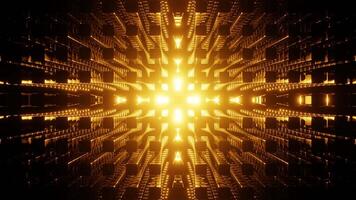 Orange Abstract Cube Volume Background VJ Loop video