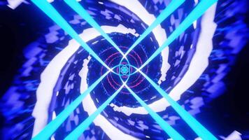 Cyan and Blue Trippy Spiral Background Loop 4K.mp4 video