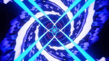 ciano e blu trippy spirale sfondo ciclo continuo 4k.mp4 video