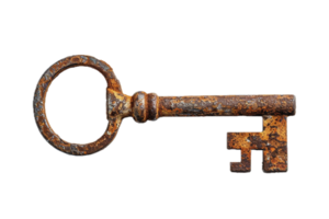 AI generated Antique Rusty Skeleton Key png