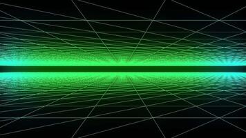 matrix grid tunnel into space video