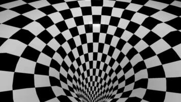 3d abstrait psychédélique modèle avec panneaux optique illusion Contexte video