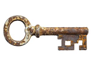 AI generated Antique Rusty Skeleton Key png