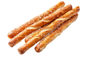 AI generated Golden Sesame Seed Breadsticks png