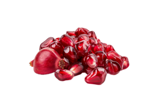 AI generated Ripe Pomegranate Fruit and Halves with Seeds png