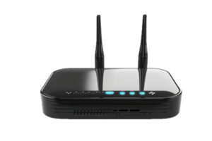 AI generated Wireless Router with Dual Antennas png