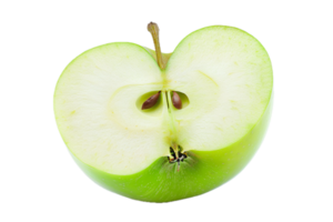 AI generated Cross Section of Green Apple png