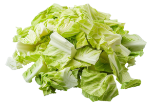 AI generated Fresh Chopped Green Cabbage png