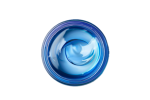 AI generated Swirling Blue Acrylic Paint png