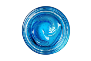 AI generated Swirling Blue Acrylic Paint png