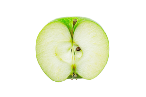 AI generated Cross Section of Green Apple png