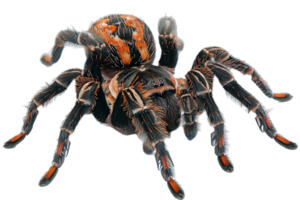 ai gegenereerd gedetailleerd tarantula spin PNG