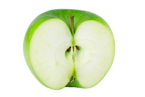 AI generated Cross Section of Green Apple png